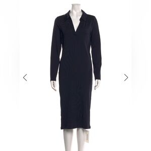 Veronica Beard Elegant Shift Dress/ Classic Black Long Sleeve Dress